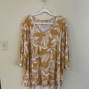 Latched Mama 3/4 Sleeve Scoop Neck Nursing Top